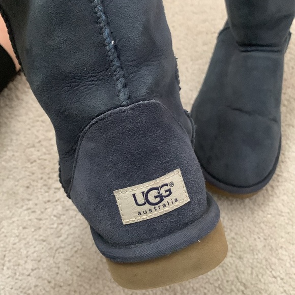 Eve Blue Ugg Classic Short Boots - Picture 4 of 7